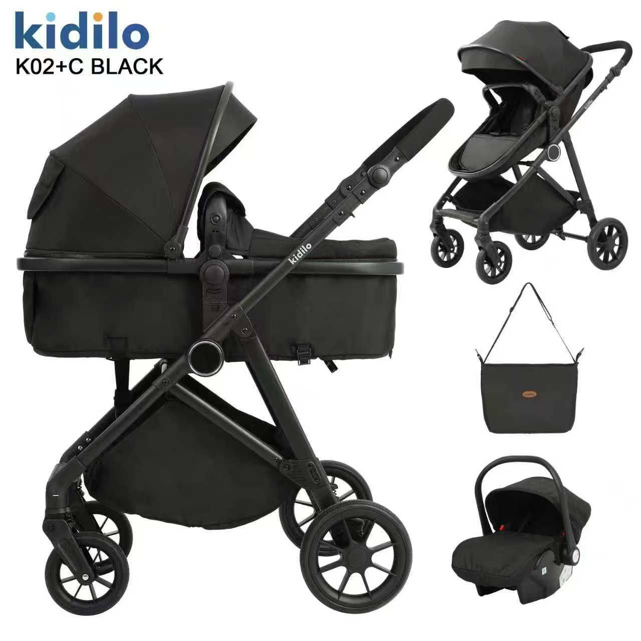 Коляска 3в1 Kidilo K02+C