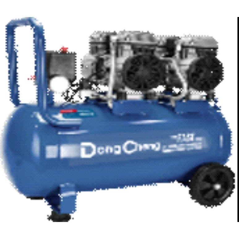 Двухмоторный воздушный компрессор DQE1200×2/50L, 2×1200 Вт, 50 л
