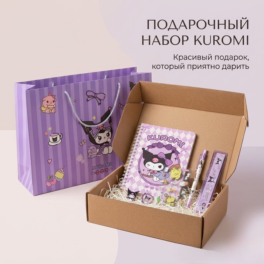 Школьный набор Куроми 7 предметов детский бокс детский набор